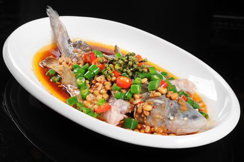 豉椒蒸鉗魚